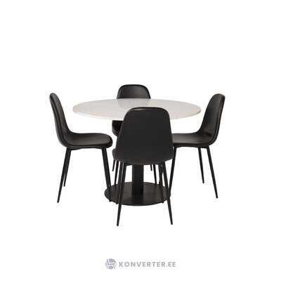 Round dining set (razzia, polar)