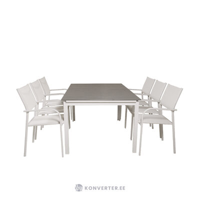 Taisnstūrveida ēdamistabas komplekts (līmeņi, santorini)