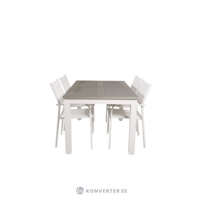 Taisnstūrveida ēdamistabas komplekts (Albany, Santorini)