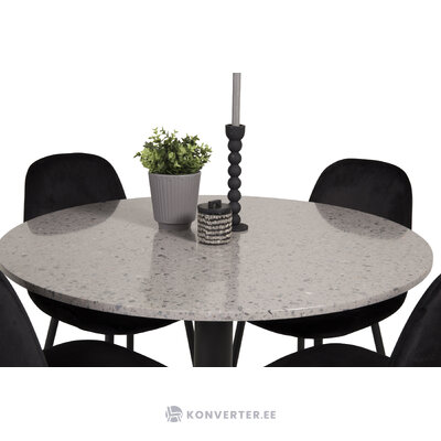 Round dining set (razzia, polar)