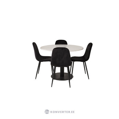 Round dining set (razzia, polar)