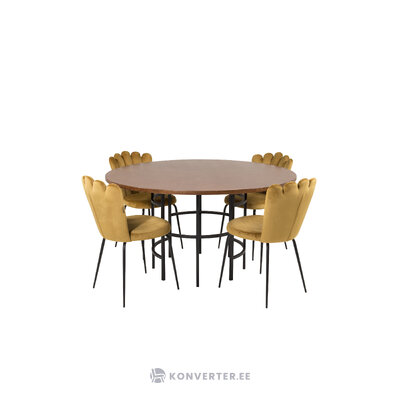 Round dining set (copenhagen, limhamn)