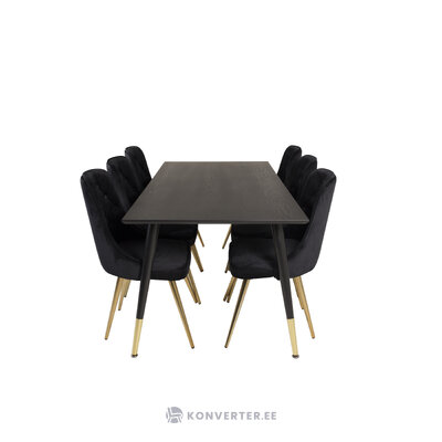 Rectangular dining set (dip, velvet deluxe)