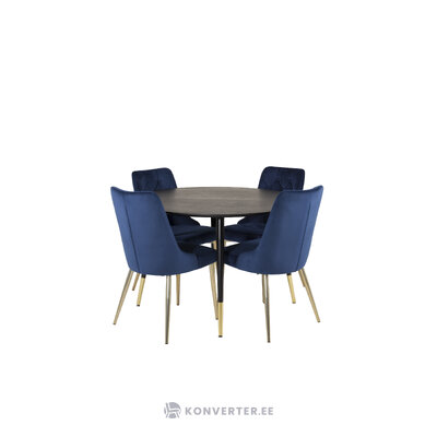 Round dining set (dip, velvet deluxe)