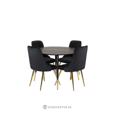 Round dining set (dip, velvet deluxe)