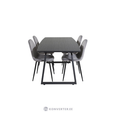 Rectangular dining set (inca, polar)