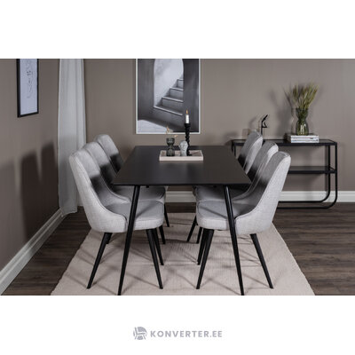 Rectangular dining set (silar, velvet deluxe)