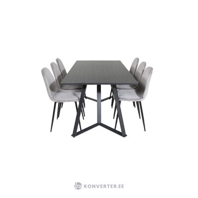 Rectangular dining set (marina, polar)