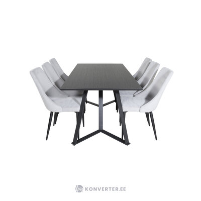 Rectangular dining set (marina, leone)