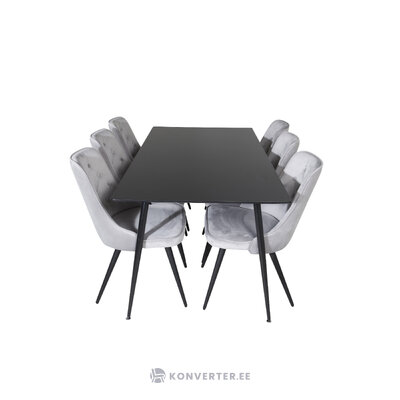 Rectangular dining set (silar, velvet deluxe)