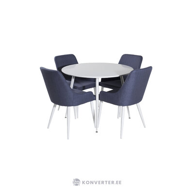 Round dining set (plaza, plaza)