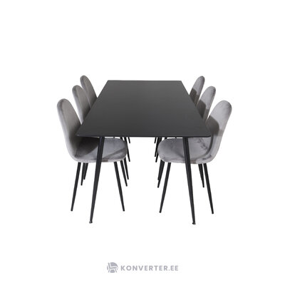 Rectangular dining set (silar, polar)