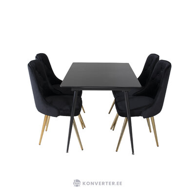 Rectangular dining set (silar, velvet deluxe)