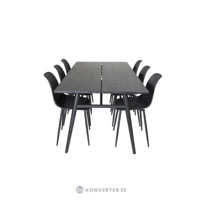 Rectangular dining set (sleek, polar)