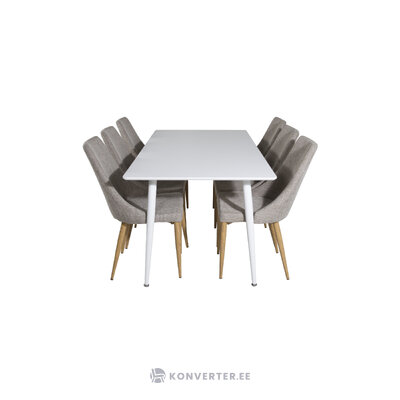 Rectangular dining set (polar, leone)