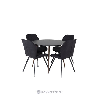 Round dining set (plaza, gemma)