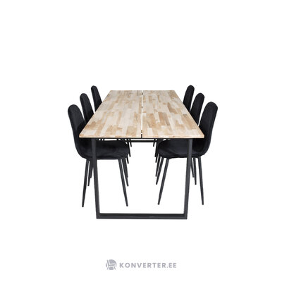 Rectangular dining set (cirebon, polar)