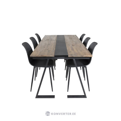 Rectangular dining set (jakarta, polar)