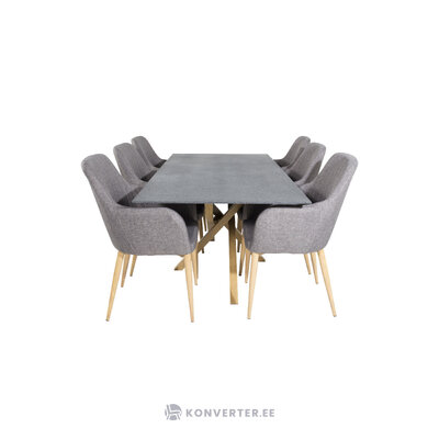 Rectangular dining set (piazza, comfort)