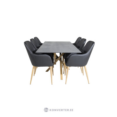 Rectangular dining set (piazza, comfort)