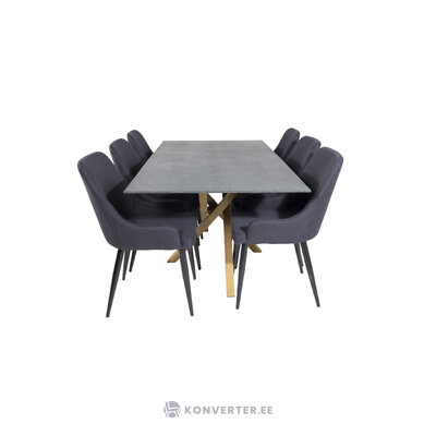 Rectangular dining set (piazza, plaza)