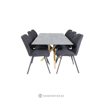 Rectangular dining set (piazza, gemma)