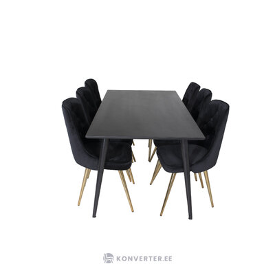 Rectangular dining set (dip, velvet deluxe)