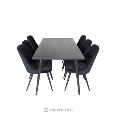 Rectangular dining set (dip, velvet deluxe)