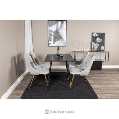 Round dining set (dip, velvet deluxe)