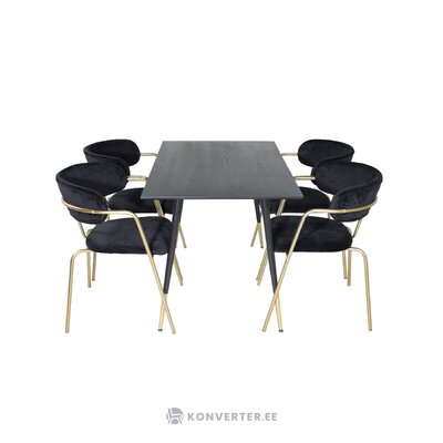 Round dining set (dip, arrow)