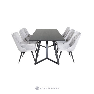 Rectangular dining set (marina, velvet deluxe)