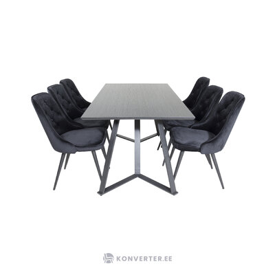 Rectangular dining set (marina, velvet deluxe)