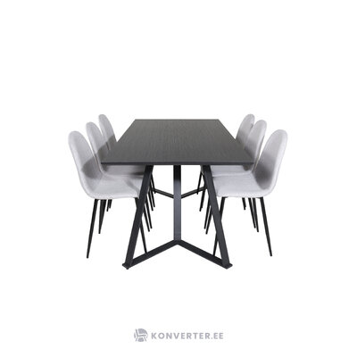 Rectangular dining set (marina, polar)