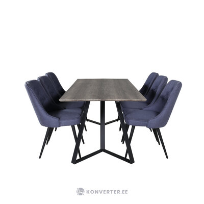 Rectangular dining set (marina, velvet deluxe)