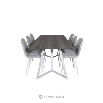 Rectangular dining set (marina, polar)