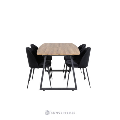 Rectangular dining set (inca, wrinkles)