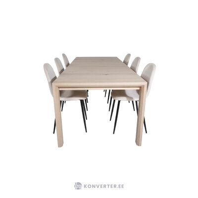 Rectangular dining set (slider, polar)
