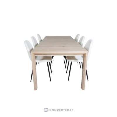 Rectangular dining set (slider, polar)