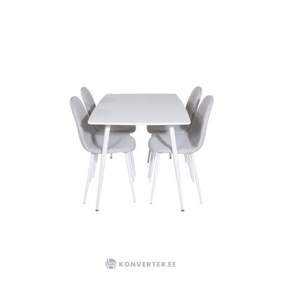 Rectangular dining set (polar, polar)