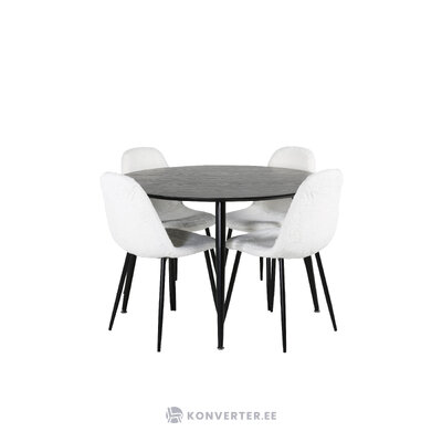 Round dining set (dip, polar)