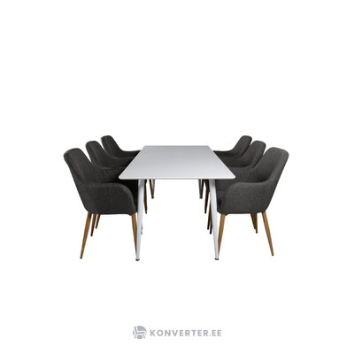 Rectangular dining set (polar, comfort)