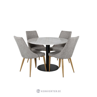 Round dining set (estelle, leone)