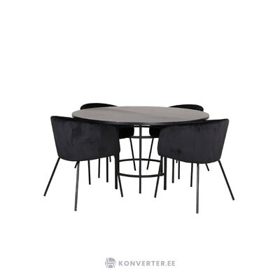 Round dining set (copenhagen, berit)