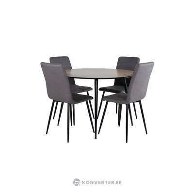 Round dining set (silar, windu)