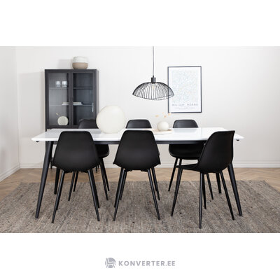 Rectangular dining set (jimmy, polar)