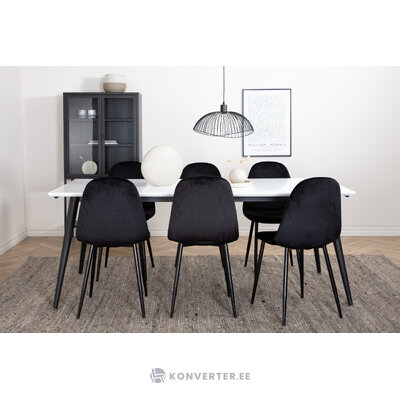 Rectangular dining set (jimmy, polar)