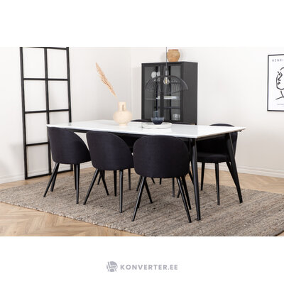 Rectangular dining set (jimmy, velvet)