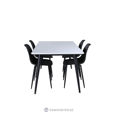 Rectangular dining set (jimmy, polar)