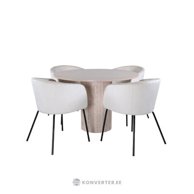 Round dining set (bianca, berit)