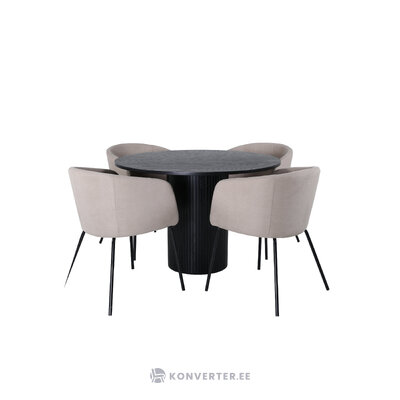 Round dining set (bianca, berit)